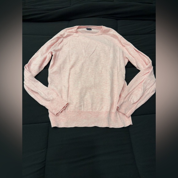 J Crew Men’s Crew Neck Sweater Tee- Light Pink- Size M - Picture 2 of 4